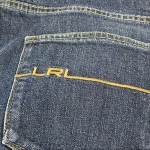 Lauren Ralph Lauren Jeans Womens Dark Denim Pocket Embroidered Straight 16